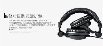 New ISK HP-960B Headband Headphone Studio Monitor Dynamic Stereo DJ Headphones HD Headset Noise Isolating Earphone