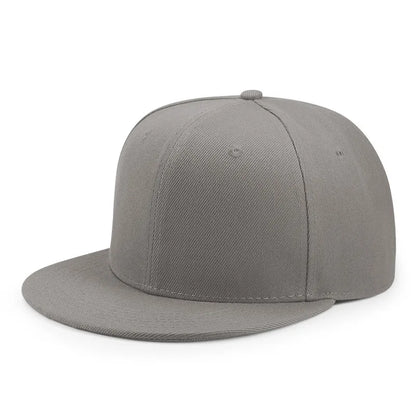 Baseballkasket til voksne med lukket bagside til små hoveder – dame og herre, blank hiphop-snapback-kasket, herre i store størrelser, tætsiddende kasketter med flad skygge, 55 cm til 64 cm