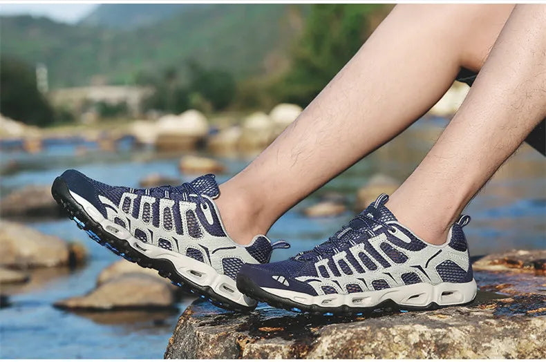 MIXIDELAI New Summer Men Sneakers Fashion Spring Outdoor Shoes Men Casual Men's Shoes Comfortable Mesh Shoes For Men Size 39-46