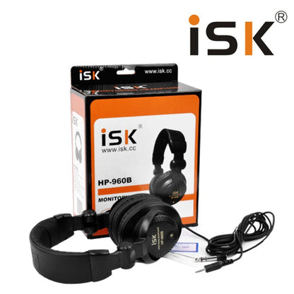New ISK HP-960B Headband Headphone Studio Monitor Dynamic Stereo DJ Headphones HD Headset Noise Isolating Earphone
