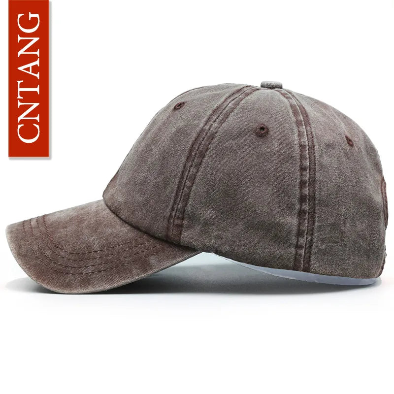 CNTANG Șapcă de baseball clasică și casual pentru bărbați, de primăvară-vară, șepci simple pentru femei, din bumbac, cu clapă rabatabilă, marcă unisex