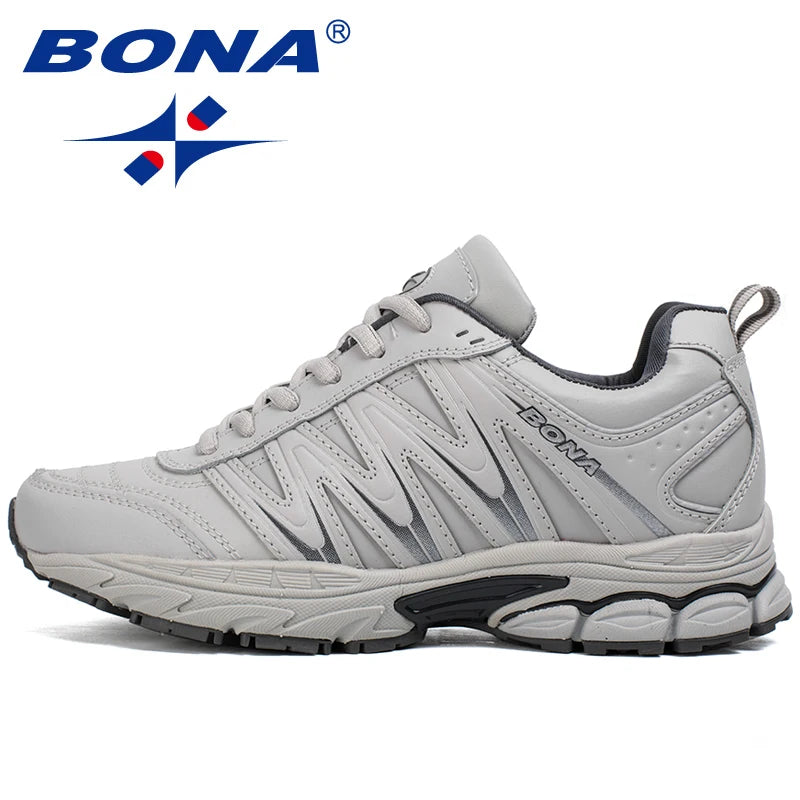 BONA New Hot Style Women Running Shoes Lace-Up Sport Shoes Outdoor Jogging Walking Athletic Shoes Comfortable Sneakers for Women