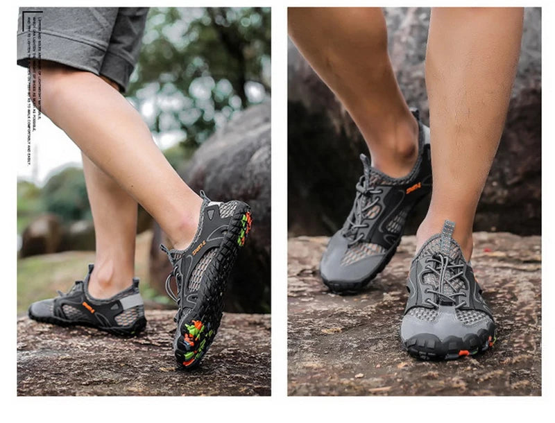 MAIJION Professional Aqua Shoes for Men Non-Slip Water Shoes Trekking Upstream Quick-Dry Beach Lightweight Water Sports Sneakers