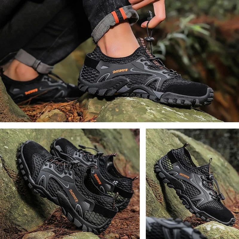 MAIJION Professional Aqua Shoes for Men Non-Slip Water Shoes Trekking Upstream Quick-Dry Beach Lightweight Water Sports Sneakers