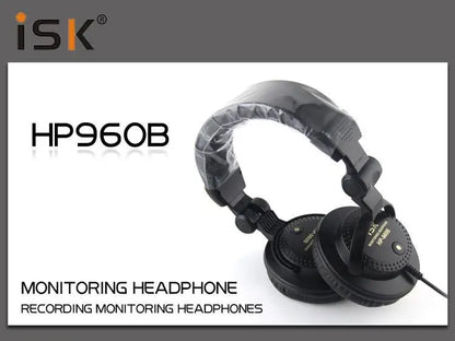 New ISK HP-960B Headband Headphone Studio Monitor Dynamic Stereo DJ Headphones HD Headset Noise Isolating Earphone