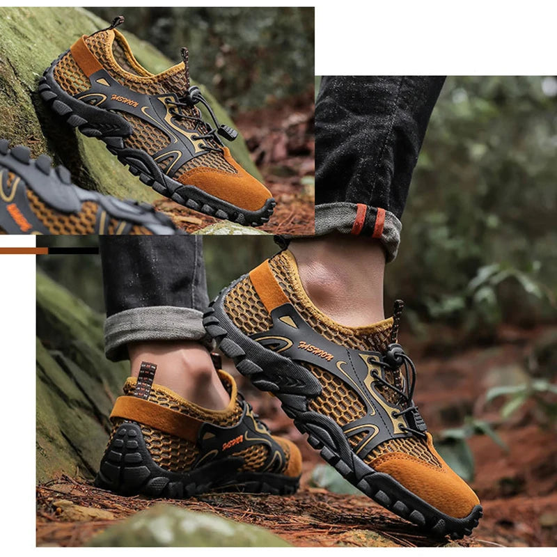 MAIJION Professional Aqua Shoes for Men Non-Slip Water Shoes Trekking Upstream Quick-Dry Beach Lightweight Water Sports Sneakers