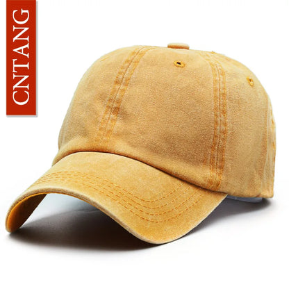 CNTANG Șapcă de baseball clasică și casual pentru bărbați, de primăvară-vară, șepci simple pentru femei, din bumbac, cu clapă rabatabilă, marcă unisex