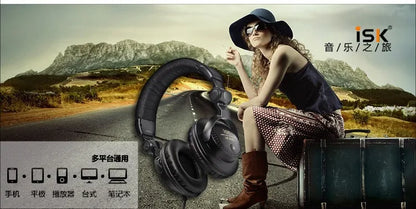 New ISK HP-960B Headband Headphone Studio Monitor Dynamic Stereo DJ Headphones HD Headset Noise Isolating Earphone