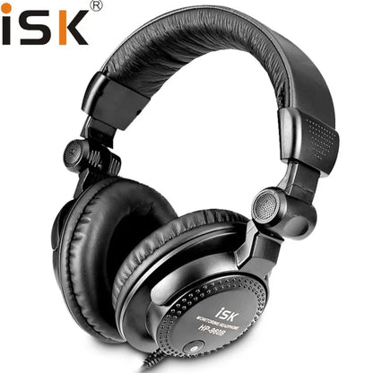 New ISK HP-960B Headband Headphone Studio Monitor Dynamic Stereo DJ Headphones HD Headset Noise Isolating Earphone