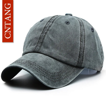 CNTANG Șapcă de baseball clasică și casual pentru bărbați, de primăvară-vară, șepci simple pentru femei, din bumbac, cu clapă rabatabilă, marcă unisex