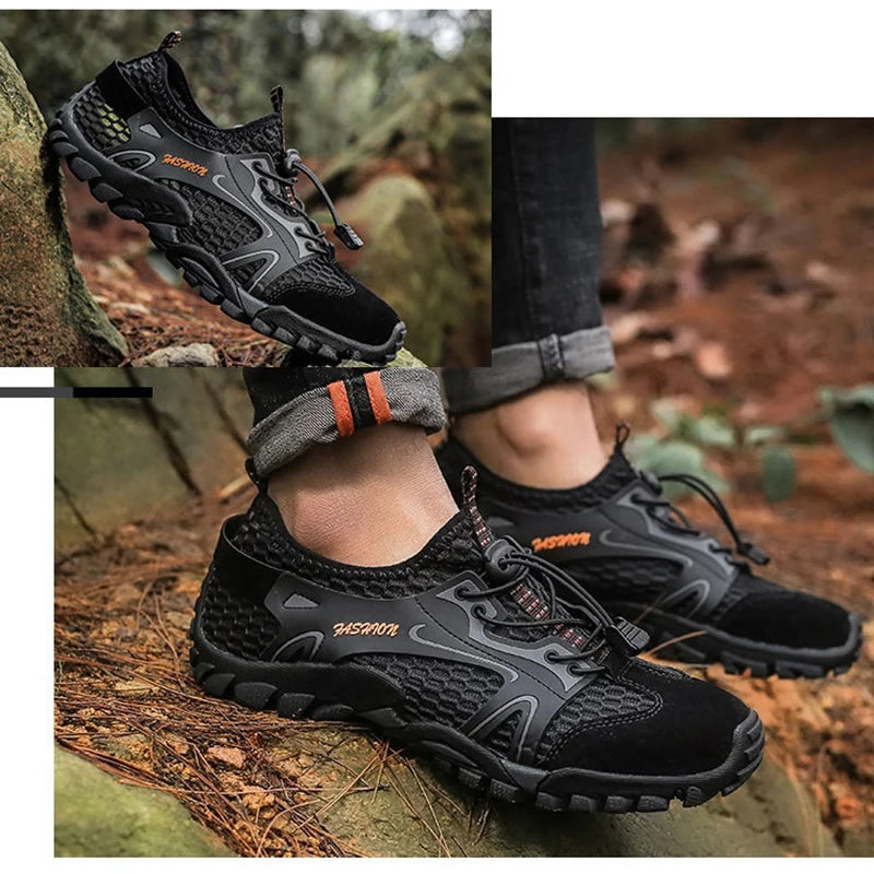 MAIJION Professional Aqua Shoes for Men Non-Slip Water Shoes Trekking Upstream Quick-Dry Beach Lightweight Water Sports Sneakers