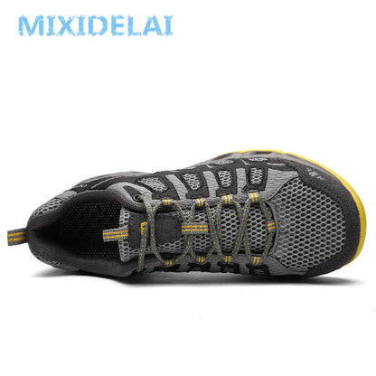 MIXIDELAI New Summer Men Sneakers Fashion Spring Outdoor Shoes Men Casual Men's Shoes Comfortable Mesh Shoes For Men Size 39-46