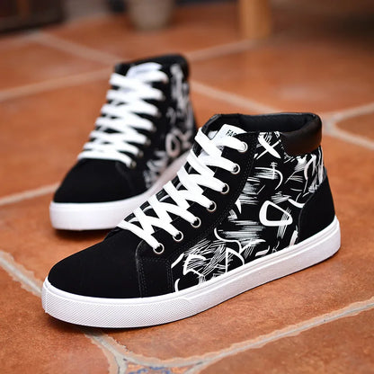Scarpe casual da uomo per skateboard, sneakers alte sportive da uomo, scarpe outdoor traspiranti per camminata urbana, 48, Chaussure Homme 47