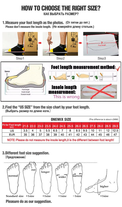 Onemix New Original Men’s Running Sports Shoes Shock Absorption Soft Lightweight Breathable Mesh Non-Slip Cushioning Sneakers