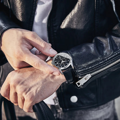 Men's Watch New Carnival Automatic Watches Men Business Mechanical Clock Leather Strap Waterproof Luxury Brand Clock