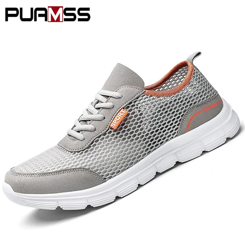 Men Aqua Shoes Outdoor Breathable Beach Shoes Lightweight Quick-Drying Wading Shoes Sport Water Camping Sneakers Shoes