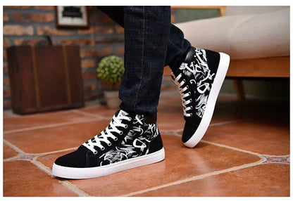 Scarpe casual da uomo per skateboard, sneakers alte sportive da uomo, scarpe outdoor traspiranti per camminata urbana, 48, Chaussure Homme 47