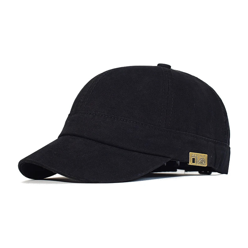 Baseballová čepice s krátkou krempou, bavlněná, pro muže i ženy, měkká, vintage, „dad hat“, nastavitelná, ve stylu trucker, nízkoprofilová čepice