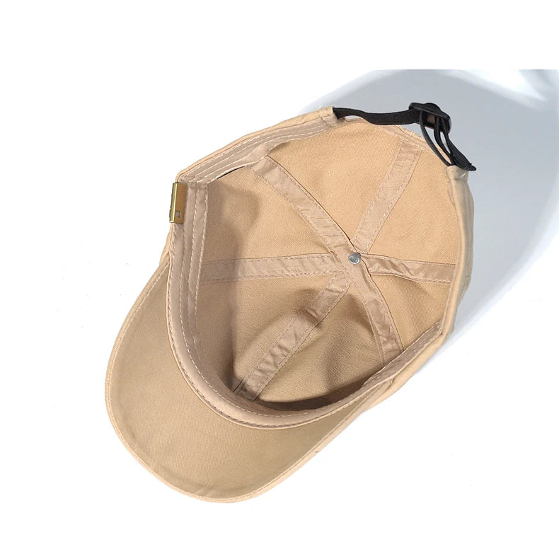 Baseballová čepice s krátkou krempou, bavlněná, pro muže i ženy, měkká, vintage, „dad hat“, nastavitelná, ve stylu trucker, nízkoprofilová čepice