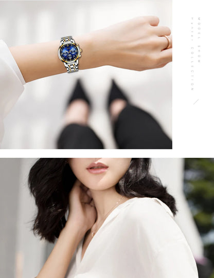 LIGE New Fashion Luxury Women Watch Waterproof Quartz Ladies Watches Business Steel Band Casual Bracelet Date Clock Wristwatches