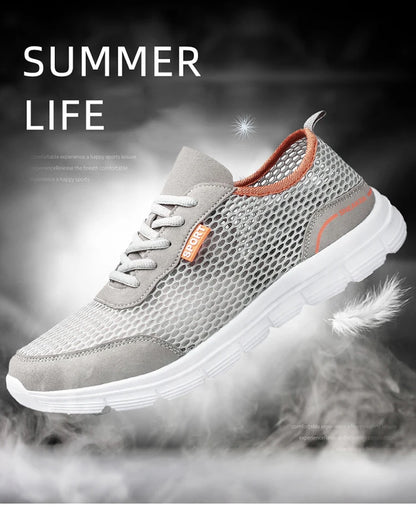 Men Aqua Shoes Outdoor Breathable Beach Shoes Lightweight Quick-Drying Wading Shoes Sport Water Camping Sneakers Shoes