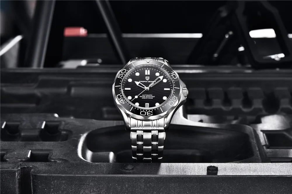 2026 New PAGANI DESIGN Wave Men Mechanical watch Luxury Automatic Watch for men NH35 Sapphire crystal Dive wristwatch clock man