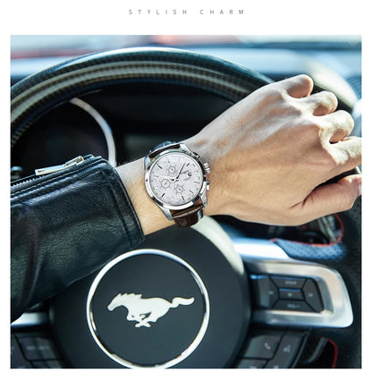 Men's Watch New Carnival Automatic Watches Men Business Mechanical Clock Leather Strap Waterproof Luxury Brand Clock