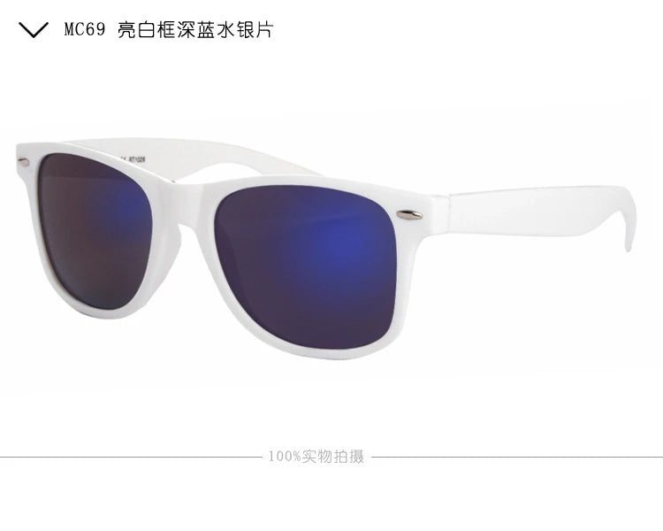 New Brand cool sunglasses New white pc frame Glasses Men Women Sun Glasses Sun Goggles Eyewear Unisex Sunglasses male female