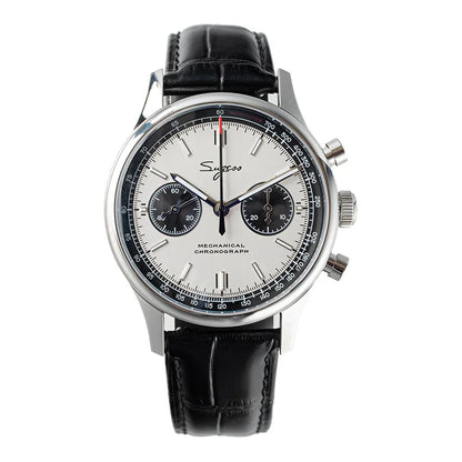 Sugess Panda 40 Pilot Chronograph Watch Men Air Force Sapphire Colors ST1901 Original Movement Mechanical Wristwatches Fashion