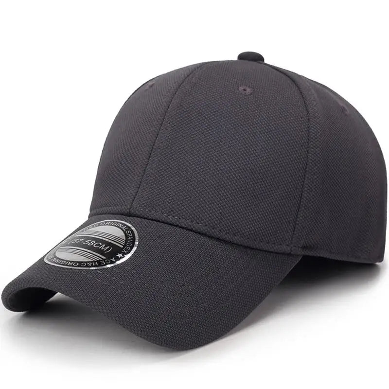 COKK Cappellino da baseball da uomo, cappellini snapback, cappellini da uomo su misura, cappellino chiuso a tesa intera, cappellini da donna, gorras, cappellino da uomo in stile trucker, casquette, per attività all'aperto, nero