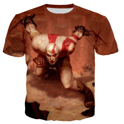 God of War 3D Printed T-shirt Men Women 2021 New Fashion Cool Casual Short Sleeve Unisex Harajuku Style Streetwear Tee Tops