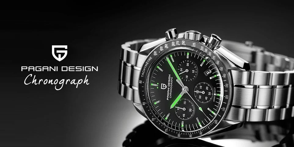 Orologio da uomo PAGANI DESIGN Planetary Series Saturn Light Tan al quarzo, cronografo Speed, vetro zaffiro AR, novità 2026