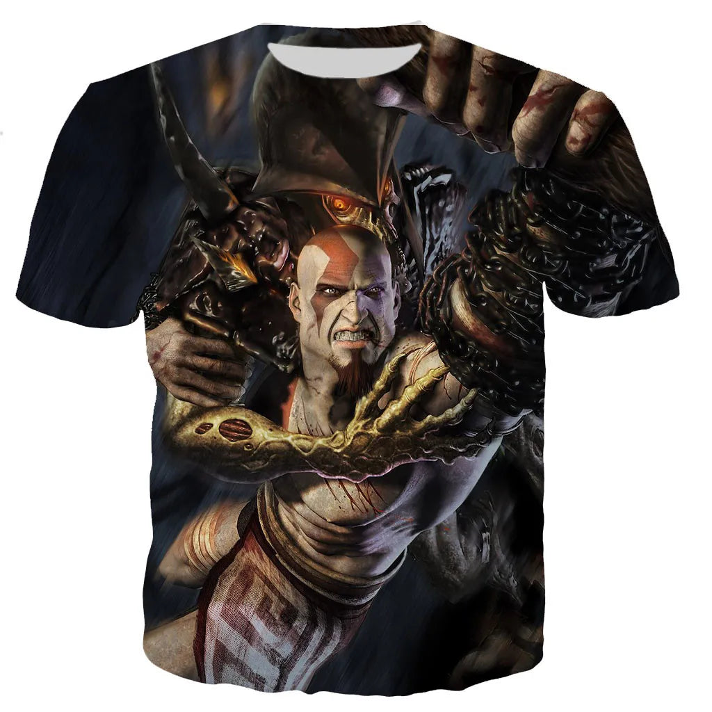 God of War 3D Printed T-shirt Men Women 2021 New Fashion Cool Casual Short Sleeve Unisex Harajuku Style Streetwear Tee Tops