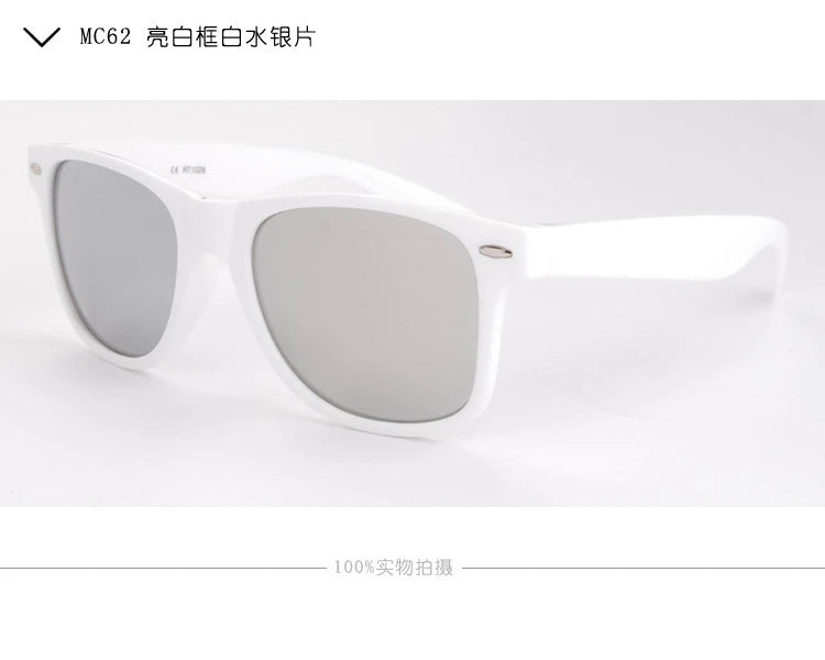 New Brand cool sunglasses New white pc frame Glasses Men Women Sun Glasses Sun Goggles Eyewear Unisex Sunglasses male female