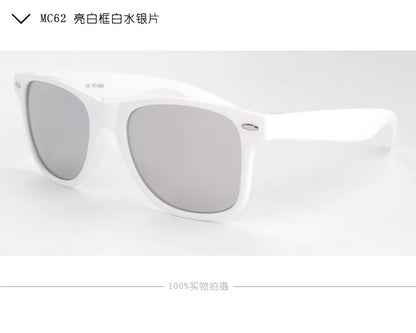 New Brand cool sunglasses New white pc frame Glasses Men Women Sun Glasses Sun Goggles Eyewear Unisex Sunglasses male female