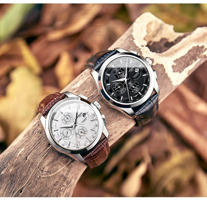 Men's Watch New Carnival Automatic Watches Men Business Mechanical Clock Leather Strap Waterproof Luxury Brand Clock