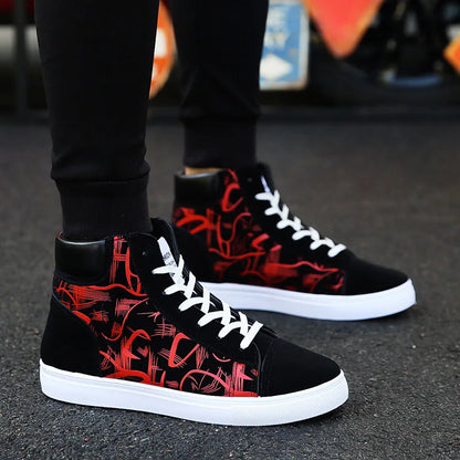 Scarpe casual da uomo per skateboard, sneakers alte sportive da uomo, scarpe outdoor traspiranti per camminata urbana, 48, Chaussure Homme 47
