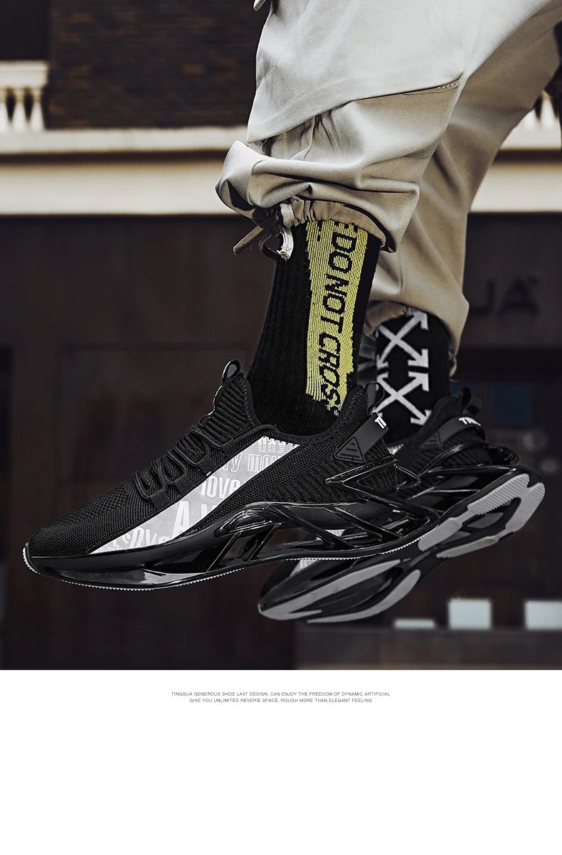 Chaussures de course respirantes pour hommes, baskets décontractées pour hommes, chaussures de tennis pour hommes, entraîneur de course, mocassins à la mode, luxe