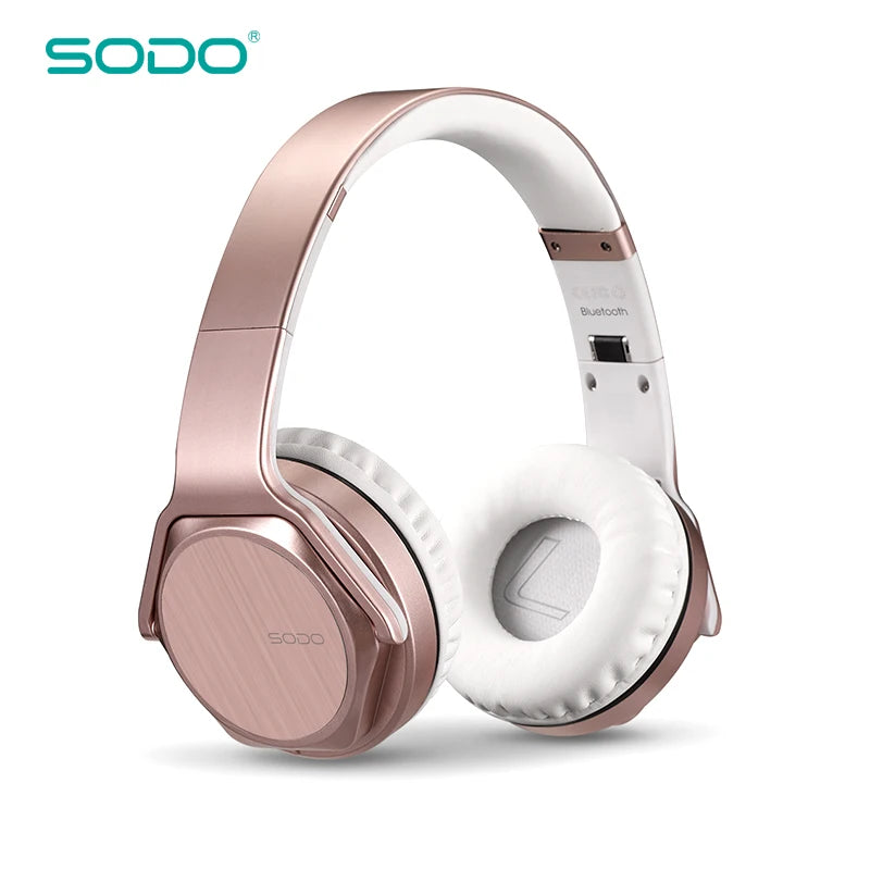 Casque Bluetooth SODO MH3 robuste 2-en-1 avec haut-parleur, casque sans fil pliable avec micro, 3 modes d'égalisation