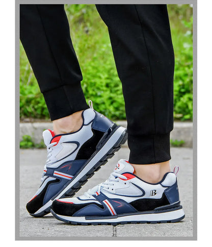 BONA Novos Designers Sapatilhas Desportivas em Couro Action para Homem Sapatilhas de Corrida para Homem Calçado de Ténis Masculino Calçado de Caminhada Fitness Moderno