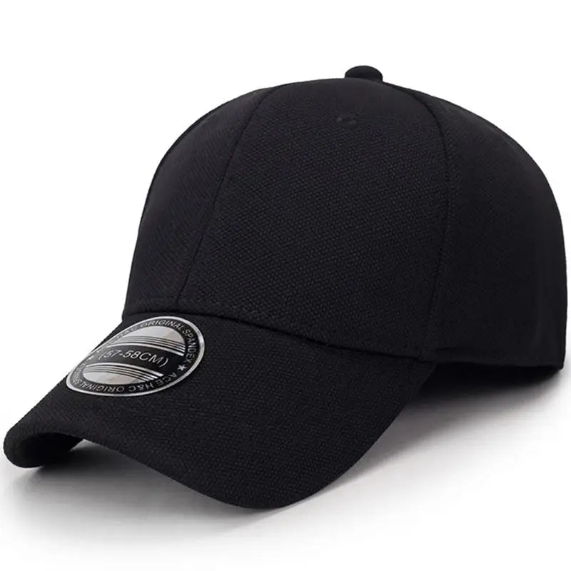COKK Cappellino da baseball da uomo, cappellini snapback, cappellini da uomo su misura, cappellino chiuso a tesa intera, cappellini da donna, gorras, cappellino da uomo in stile trucker, casquette, per attività all'aperto, nero