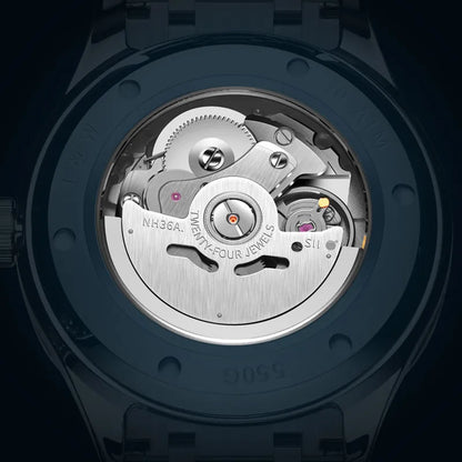 Reloj CARNIVAL Mens Tungsten Mechanical Watch Brand Luxury NH36 Automatic Movement Wristwatches for Men Waterproof Montre Homme