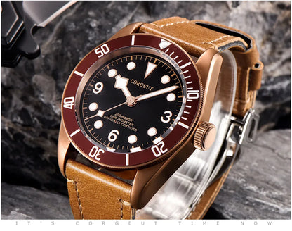 Luxury NH35A Corgeut 41mm Automatic Men Watch PVD Case Sapphire Military Male 10BAR wim Watches Luminous Mechanical WristWatches