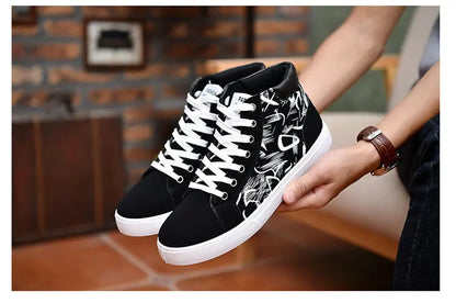 Scarpe casual da uomo per skateboard, sneakers alte sportive da uomo, scarpe outdoor traspiranti per camminata urbana, 48, Chaussure Homme 47