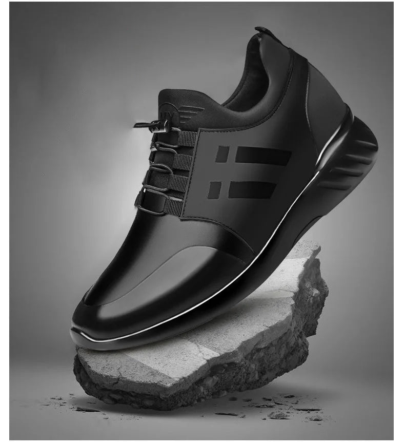 oein 2022 Men's Sneakers Quality 6CM Increasing British Shoes New Breathable Summer Casual Sneakers Big Size Office Shoes Men