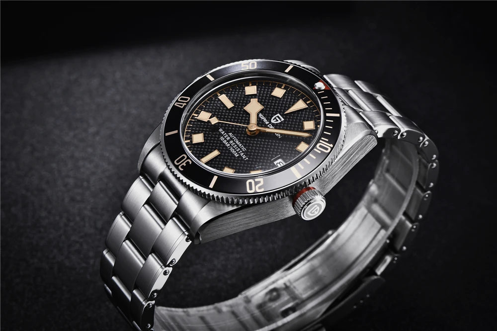 2026 New PAGANI DESIGN BB58 Luxury Automatic Mechanical Men Watch Sapphire Japan Movt Watch 316L All Steel Waterproof Man Watch