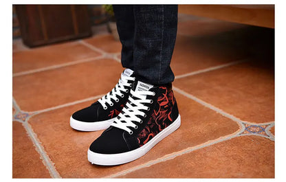Scarpe casual da uomo per skateboard, sneakers alte sportive da uomo, scarpe outdoor traspiranti per camminata urbana, 48, Chaussure Homme 47