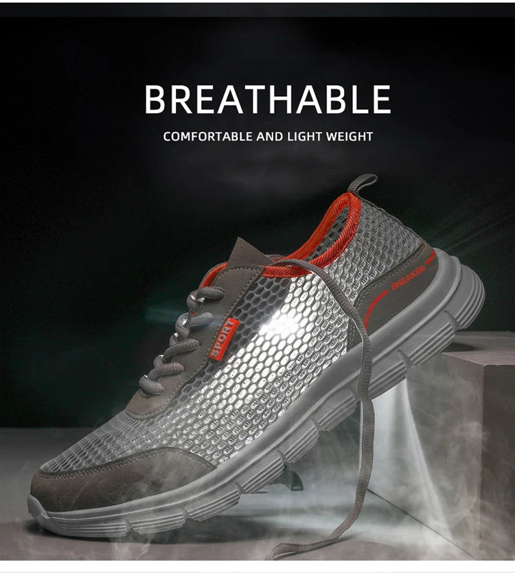 Men Aqua Shoes Outdoor Breathable Beach Shoes Lightweight Quick-Drying Wading Shoes Sport Water Camping Sneakers Shoes
