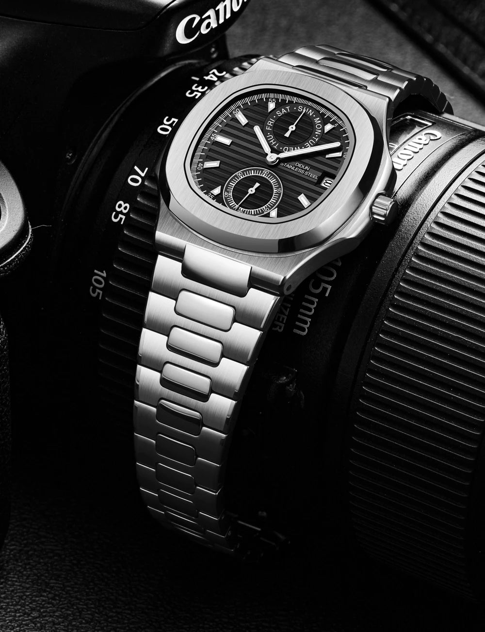 DIDUN TOP New Men Quartz Watches Sport Business Luxury Brand Stainless Steel Male Fashion Nautilus Wrist Clock Dropshipping