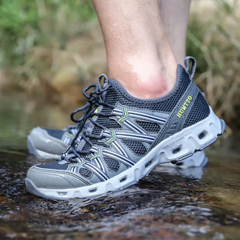 HUMTTO Sapatilhas de Homem para Caminhada em Rios, Trekking Outdoor e Água, Malha Respirável, Secagem Rápida, Cano pelo Tornozelo, para Mulher, Antiderrapantes
